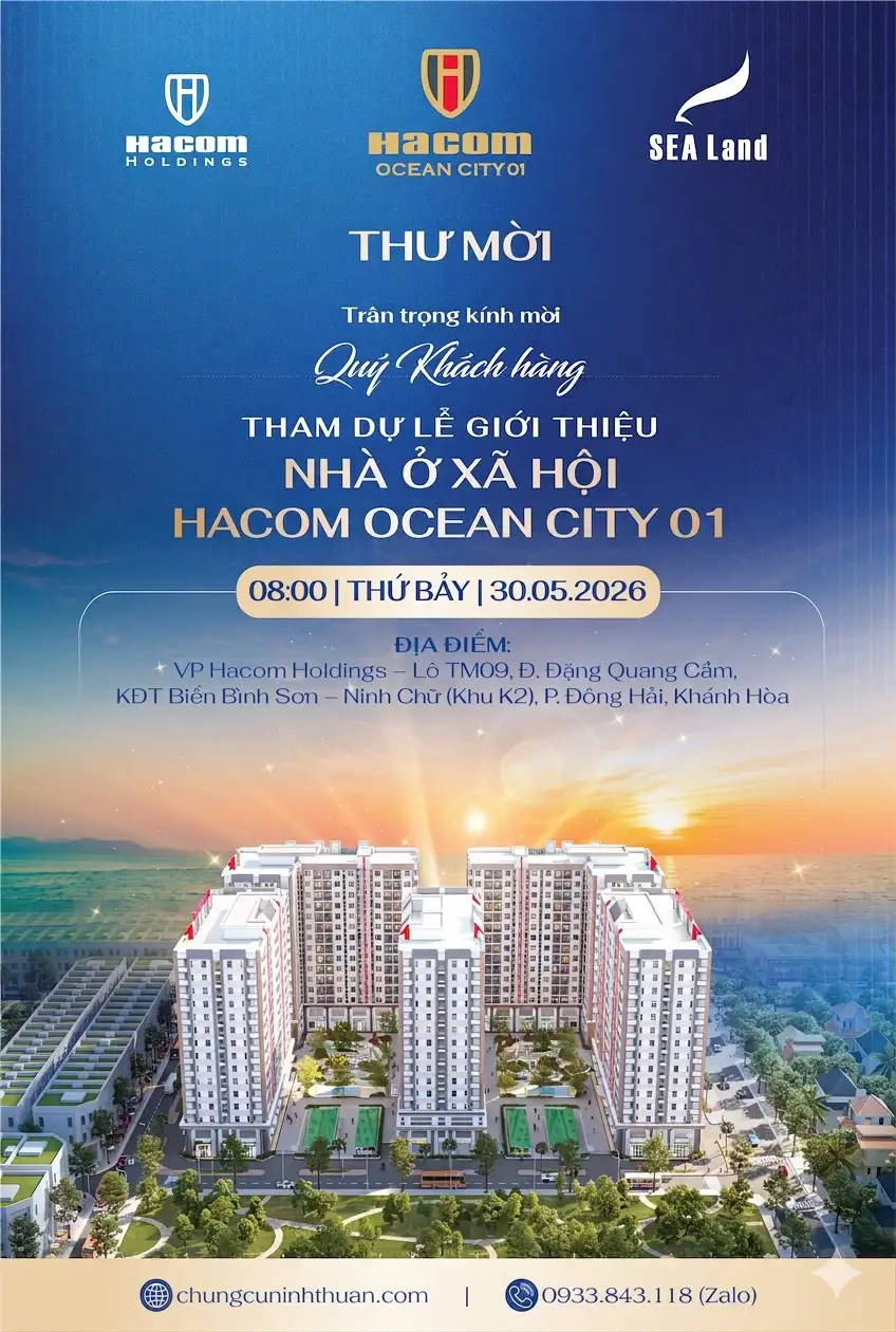[THƯ MỜI] THAM DỰ LỄ GIỚI THIỆU NHÀ Ở XÃ HỘI HACOM OCEAN CITY 01
