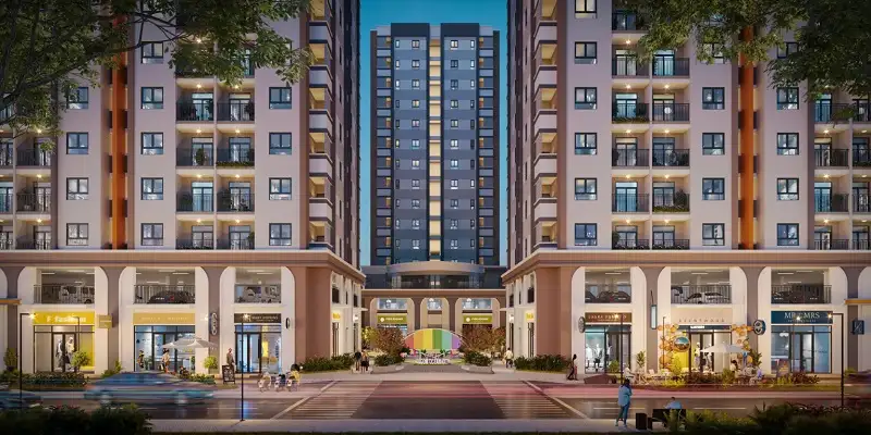 phối cảnh hacom ocean city về đêm
