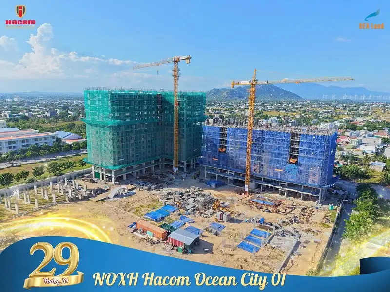 Cập nhật tiến độ NOXH Hacom Ocean City 01 (Nam Khánh Hòa) đến 29/10/2026
